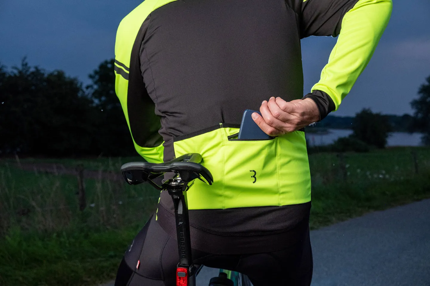 BBB Triguard Winter Windproof Jersey 2.0 - Neon Yellow