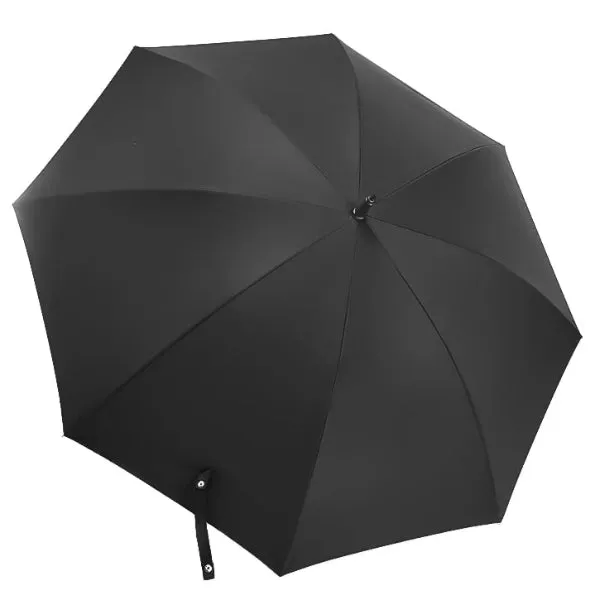 Black Long Windproof Umbrella