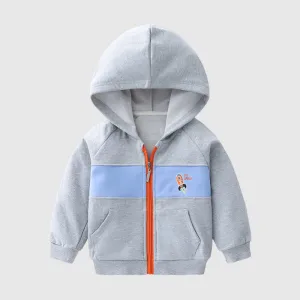 Boy's Thin Long Sleeve Hooded Jacket