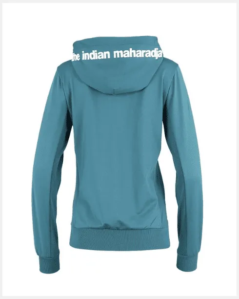 Indian Maharadja Kadiri Women Hooded Jacket Teal