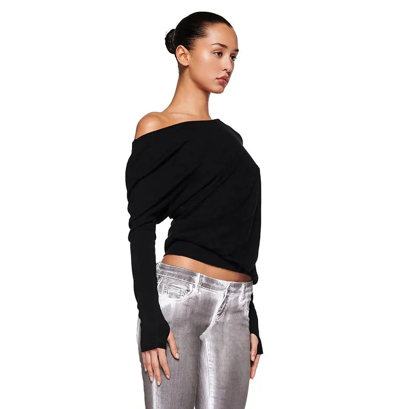 Lachlan Long Sleeve Crop Top