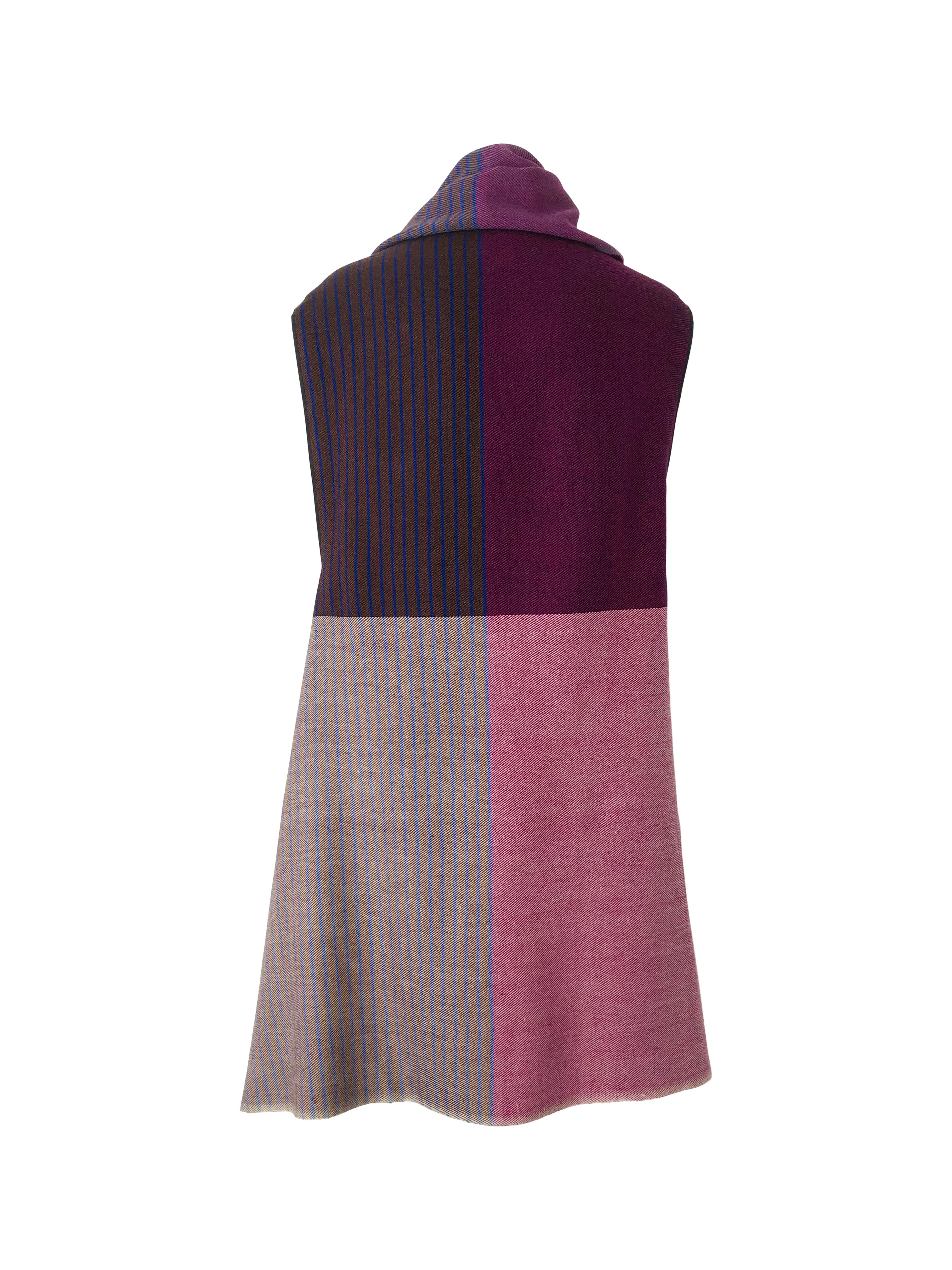 Light Wool Cape Fusion Plum