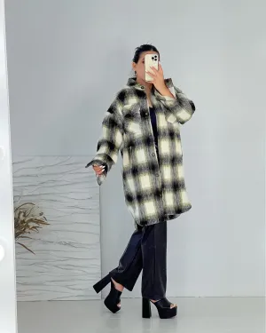 LILY LONG PLAID VINTAGE JACKET