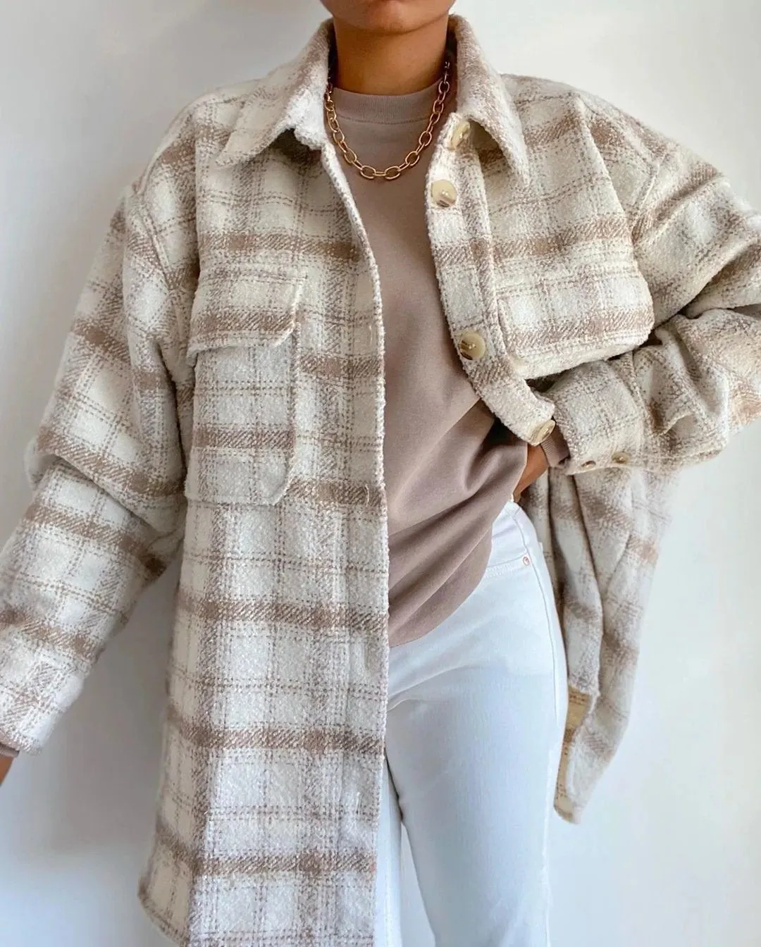 Vintage Plaid Jacket winter outwear