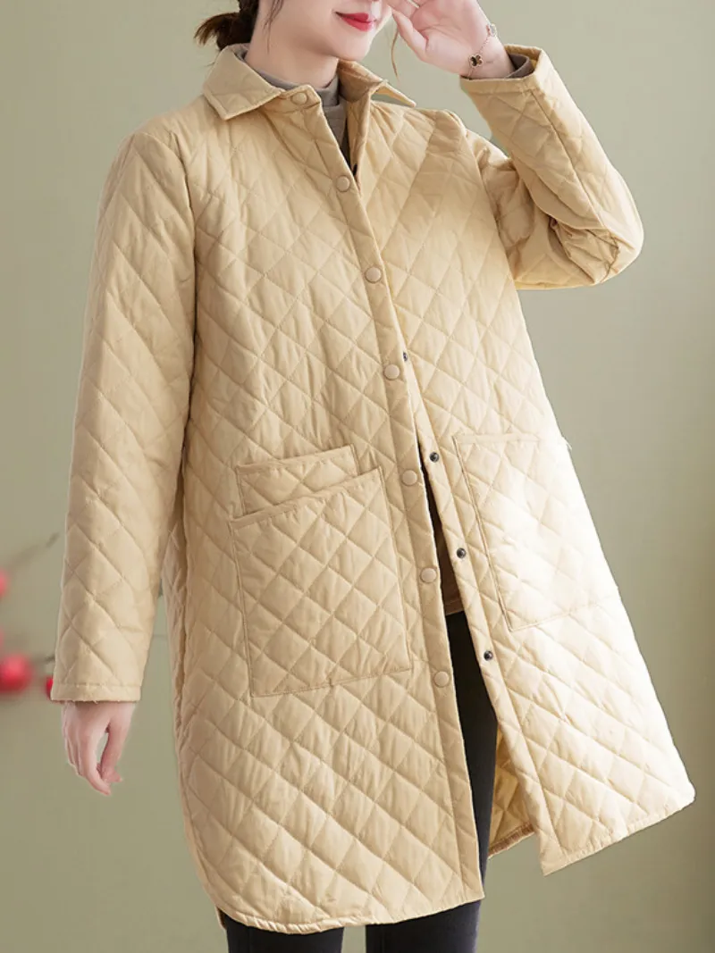 Women's Winter Collection Front Large Pockets Coat