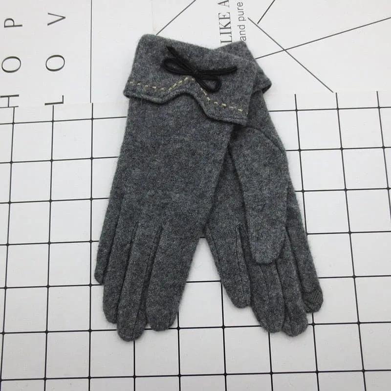 Wool Touch Screen Gloves - Soft Cashmere & Wool Blend - Touchscreen Compatible