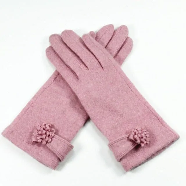 Wool Touch Screen Gloves - Soft Cashmere & Wool Blend - Touchscreen Compatible