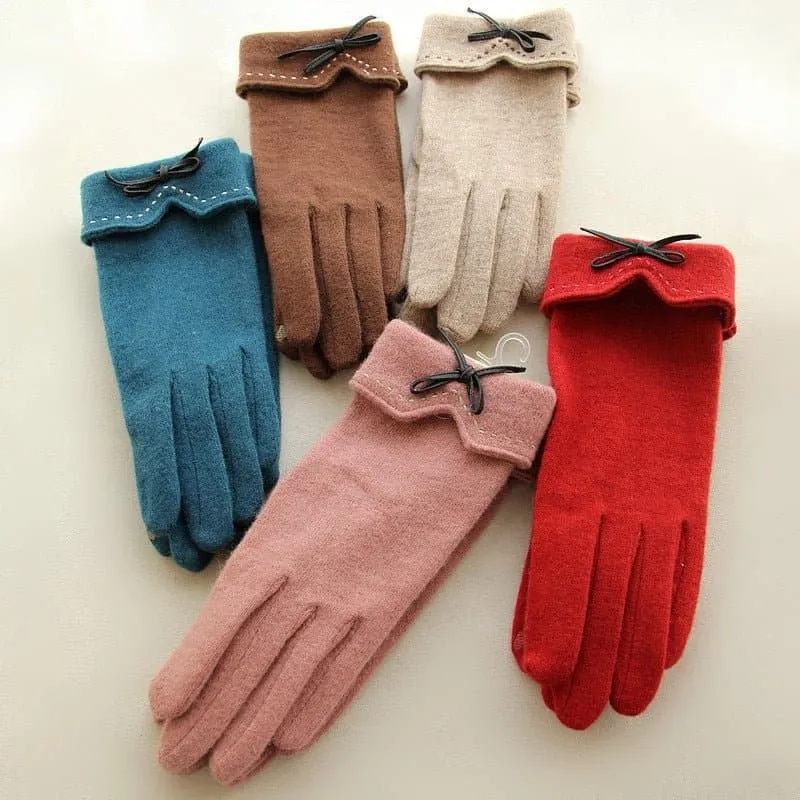 Wool Touch Screen Gloves - Soft Cashmere & Wool Blend - Touchscreen Compatible