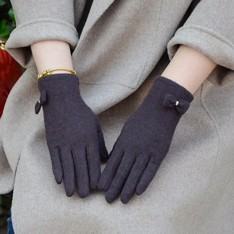 Wool Touch Screen Gloves - Soft Cashmere & Wool Blend - Touchscreen Compatible