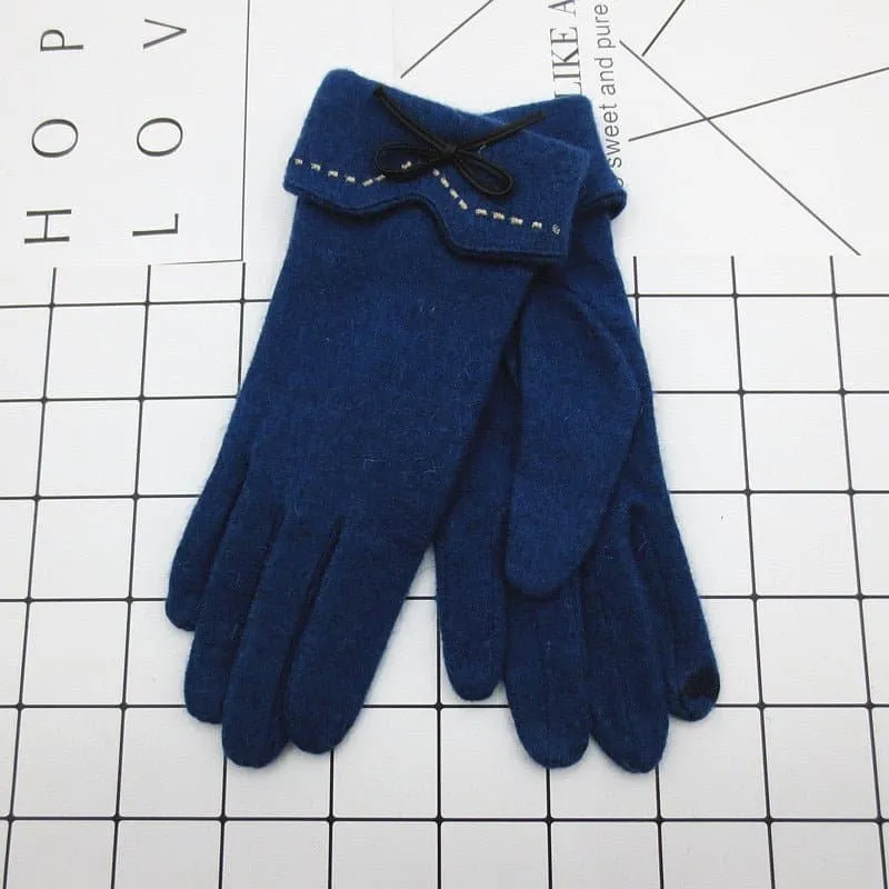 Wool Touch Screen Gloves - Soft Cashmere & Wool Blend - Touchscreen Compatible