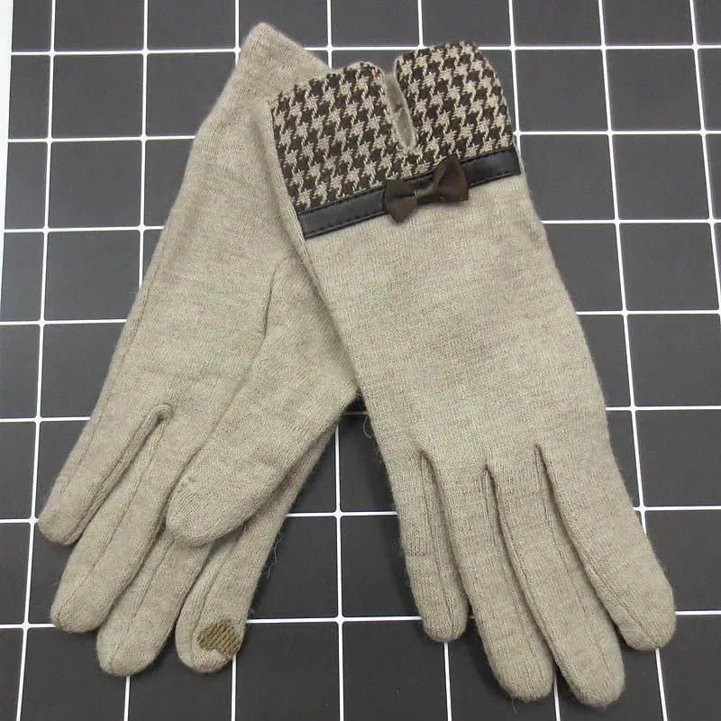 Wool Touch Screen Gloves - Soft Cashmere & Wool Blend - Touchscreen Compatible