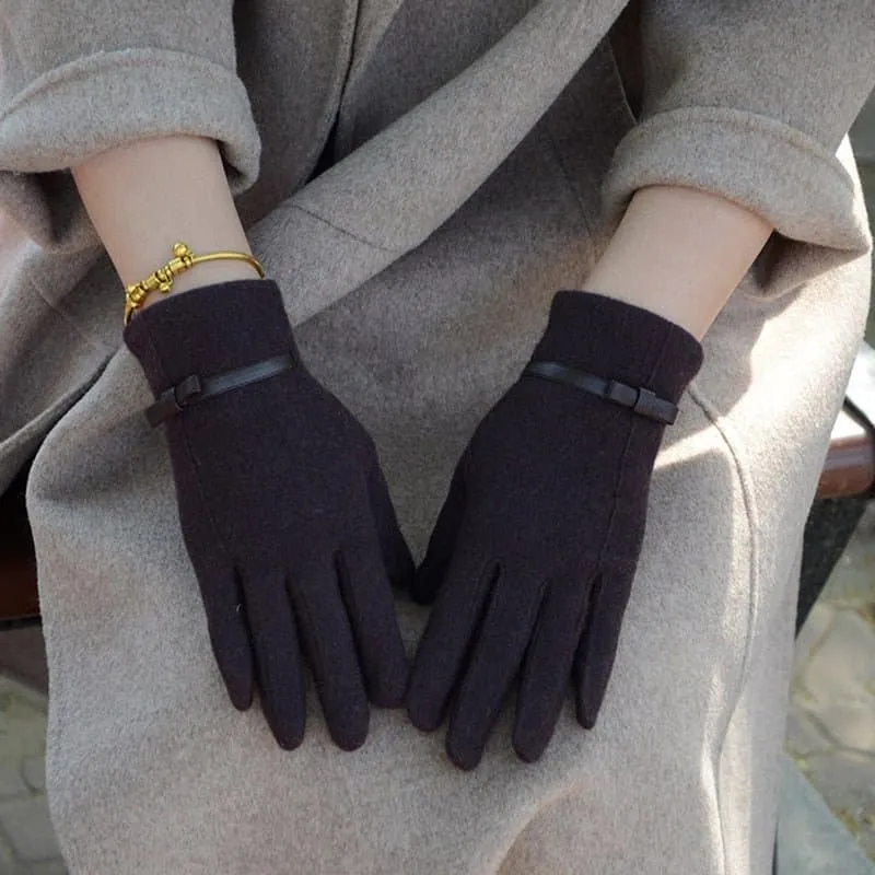 Wool Touch Screen Gloves - Soft Cashmere & Wool Blend - Touchscreen Compatible