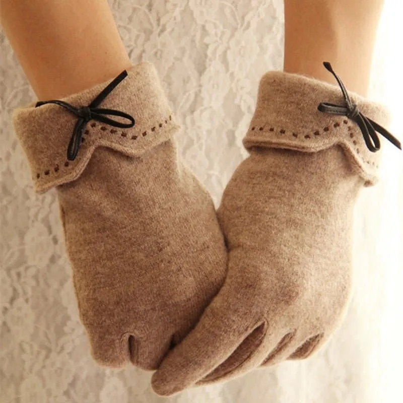 Wool Touch Screen Gloves - Soft Cashmere & Wool Blend - Touchscreen Compatible