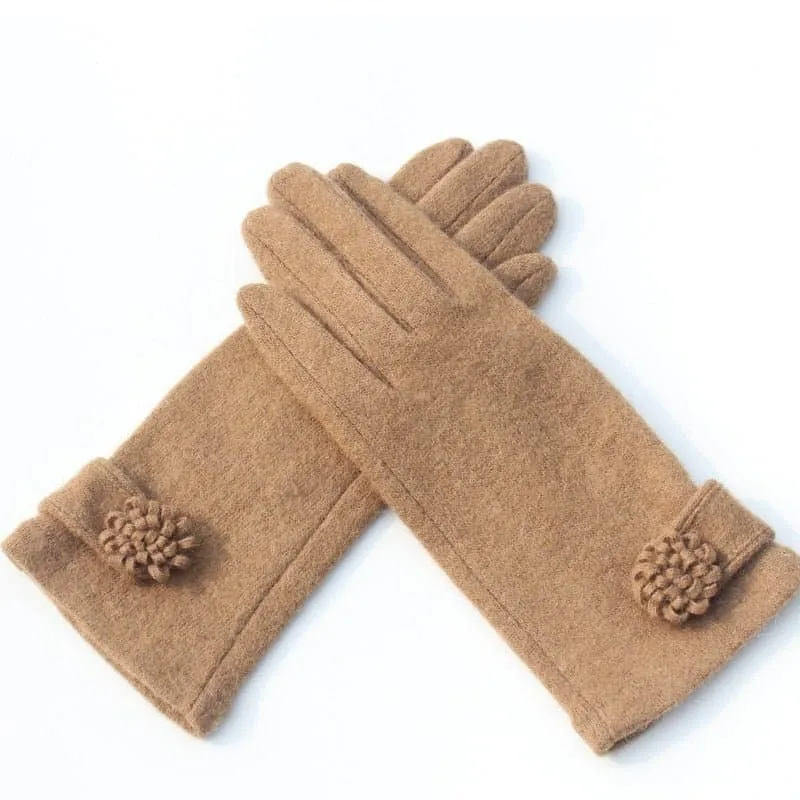 Wool Touch Screen Gloves - Soft Cashmere & Wool Blend - Touchscreen Compatible